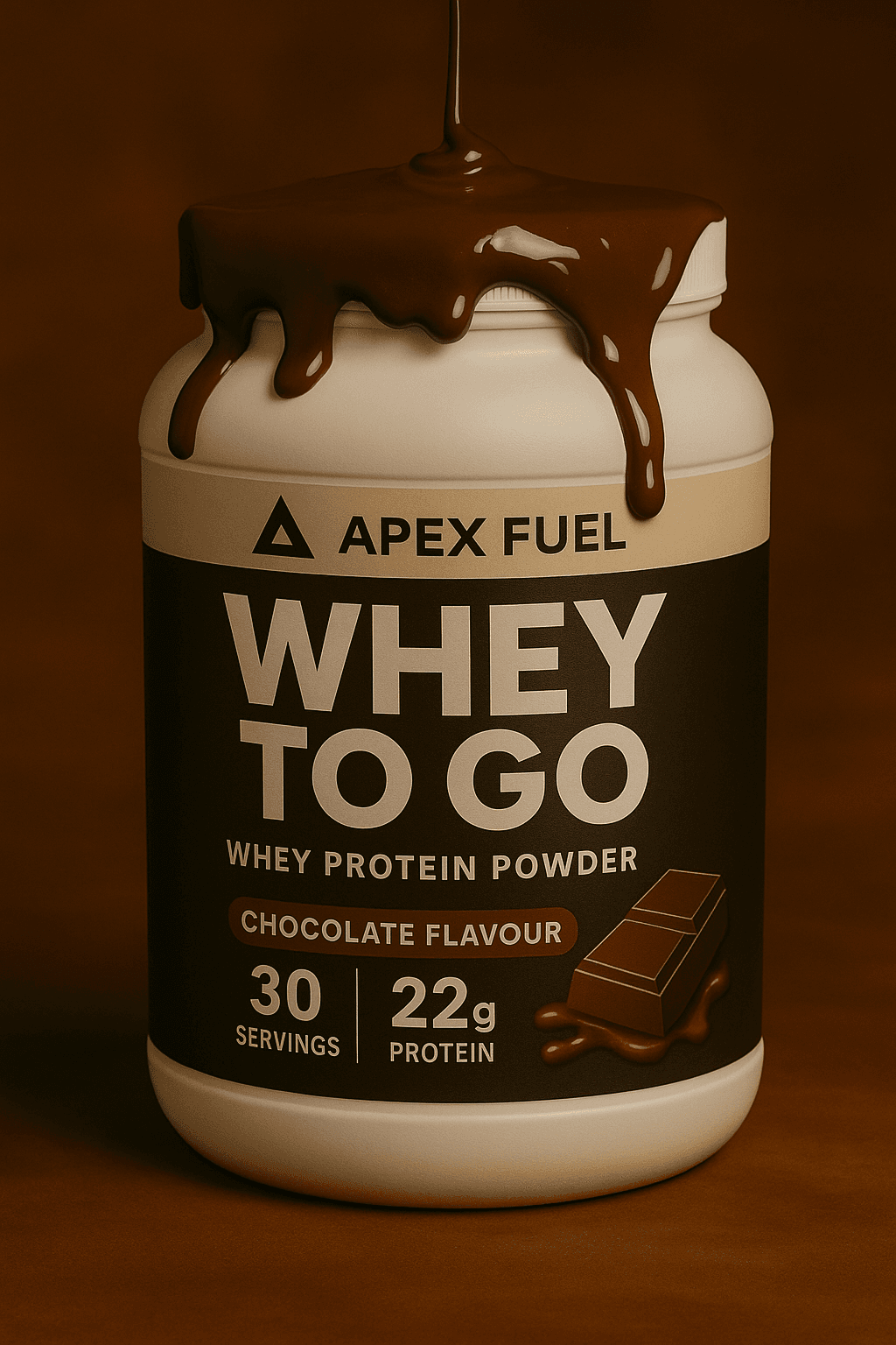 Chocolate Flavor Whey Protein with Chocolate Pieces